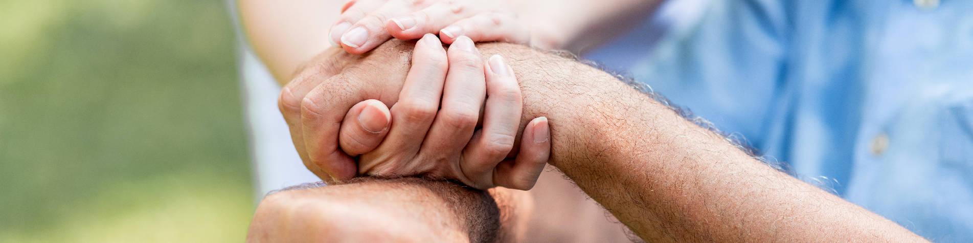 Taking Care of Grandparents, Caregiver Holding an Elderly Client's Hand